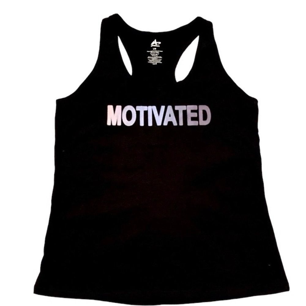 Motivational Racer Back Tank Top Large